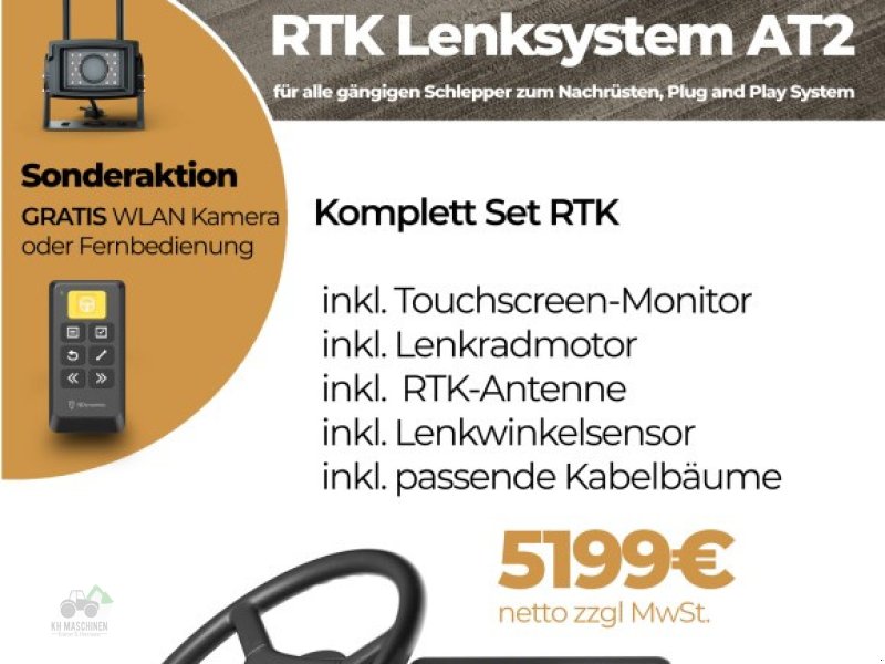 Parallelfahr-System za tip KH Maschinen RTK Lenksystem | GPS | Nachrüstsatz für alle Schlepperhersteller, Neumaschine u Schrozberg (Slika 1)